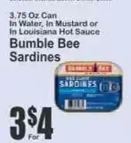 Key Food Bumble Bee Sardines offer
