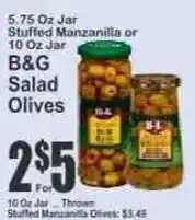 Key Food B&G Salad Olives offer