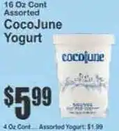 Key Food CocoJune Yogurt offer