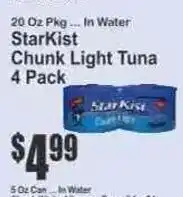 Key Food StarKist chunk light tuna offer