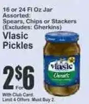 Key Food Vlasic Pickles offer