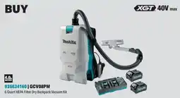 Fastenal Makita 6 Quart HEPA Filter Dry Backpack Vacuum Kit offer