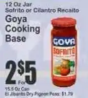 Key Food Goya sofrito or cilantro recaito offer