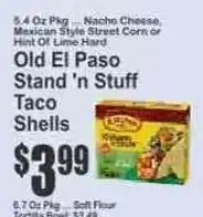 Key Food Old El Paso Stand 'n Stuff Taco Shells offer