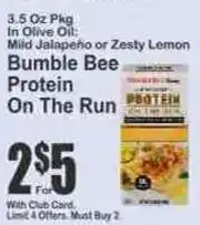Key Food Bumble Bee Protein On The Run offer