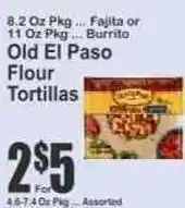 Key Food Old El Paso flour tortillas offer