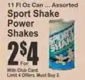 Key Food Sport Shake Power Shakes offer