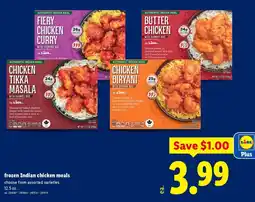 Lidl Lidl frozen Indian chicken meals offer