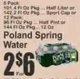 Key Food Poland Spring Water offer