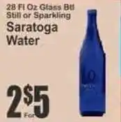 Key Food Saratoga Water offer