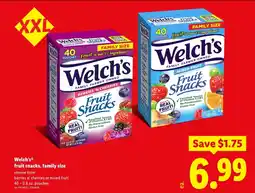Lidl Welch's fruit snacks, family size offer