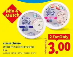 Lidl Lidl cream cheese offer