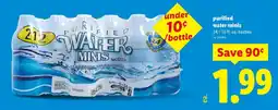 Lidl Purified Water Minis offer