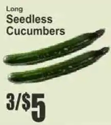 Key Food Long Seedless Cucumbers offer