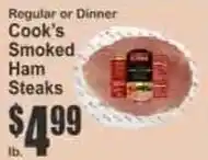 Key Food Cook's Smoked Ham Steaks offer
