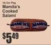 Key Food Mamita's cooked salami offer