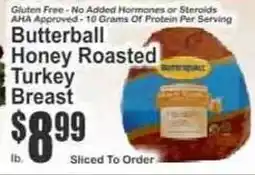 Key Food Butterball honey roasted turkey breast offer