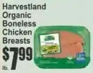 Key Food Harvestland organic boneless chicken breasts offer
