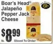 Key Food Boar's Head Jalapeno Pepper Jack Cheese offer