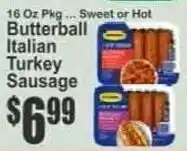 Key Food Butterball Italian Turkey Sausage offer