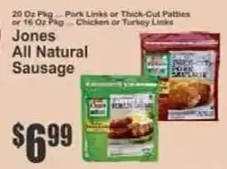 Key Food Jones All Natural Sausage offer