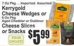 Key Food Kerrygold Cheese Wedges or Cheese Slices or Snacks offer