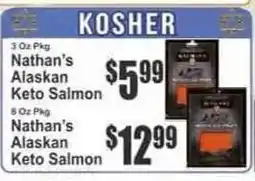Key Food Nathan's Alaskan Keto Salmon offer