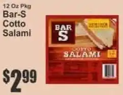 Key Food Bar S Coppa Salami offer