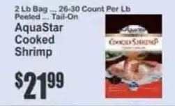 Key Food Aquastar cooked shrimp offer