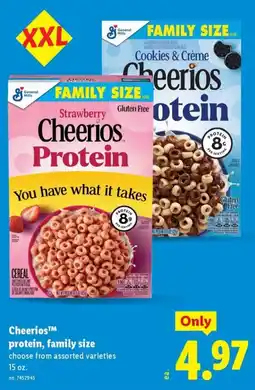 Lidl Cheerios protein, family size offer