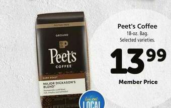 Safeway Peet's Coffee offer