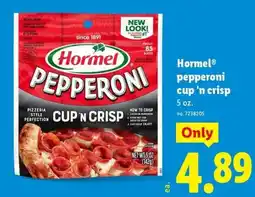 Lidl Hormel pepperoni cup 'n crisp offer