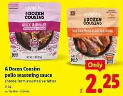Lidl A Dozen Cousins pollo seasoning sauce offer
