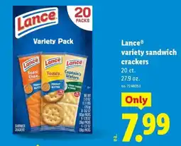 Lidl Lance variety sandwich crackers offer