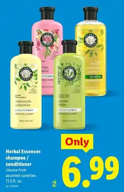 Lidl Herbal Essences shampoo / conditioner offer