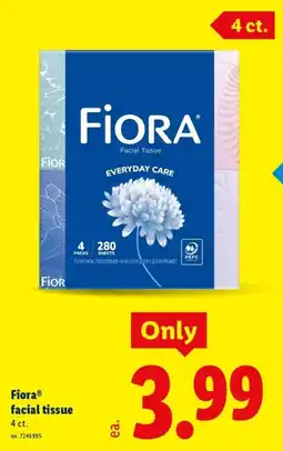 Lidl Fiора facial tissue offer