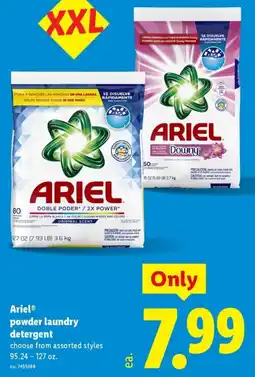 Lidl Ariel powder laundry detergent offer