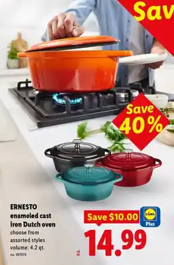 Lidl Ernesto enameled cast iron dutch oven offer