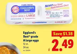 Lidl Eggland's Best grade A large eggs offer