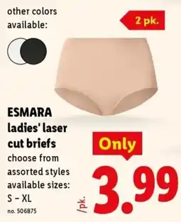 Lidl Esmara ladies' laser cut briefs offer