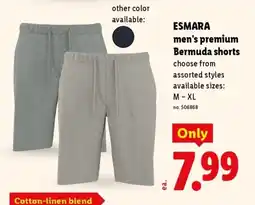 Lidl Esmara men's premium Bermuda shorts offer