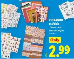 Lidl Crelando craft kit offer