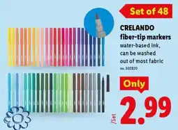 Lidl Crelando fiber-tip markers offer