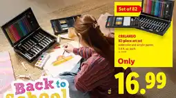 Lidl Crelando 82-piece art set offer
