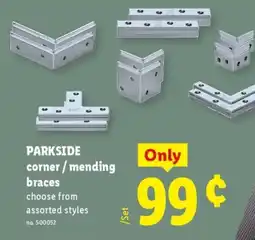 Lidl Parkside corner / mending braces offer