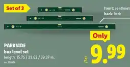Lidl Parkside box level set offer