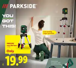 Lidl Parkside cross line laser offer