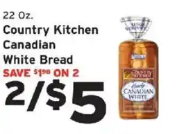 Hannaford Country Kitchen Canadian White Bread offer