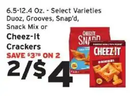 Hannaford Cheez-it Crackers offer