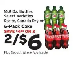 Hannaford Sprite, Canada Dry or Coke offer